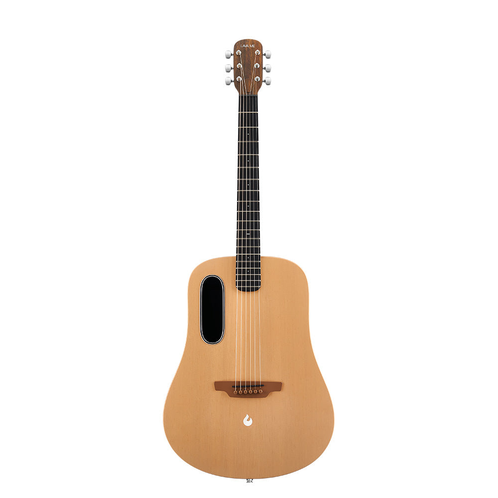Lava Music LAVA ME 4 Spruce Woodgrain Brown 41" Acoustic-Electric Guitar w/Bag-Guitar-Lava Music-Hermes Music